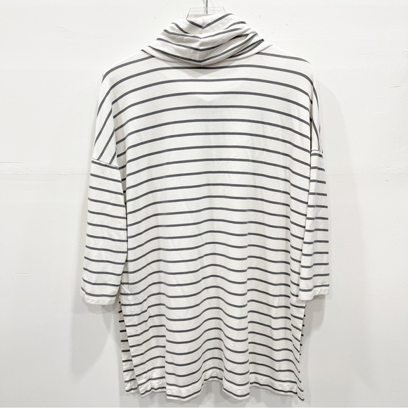 Loft Lounge Cowl Neck Stripe Soft Sweater Tunic Medium - Picture 2 of 10